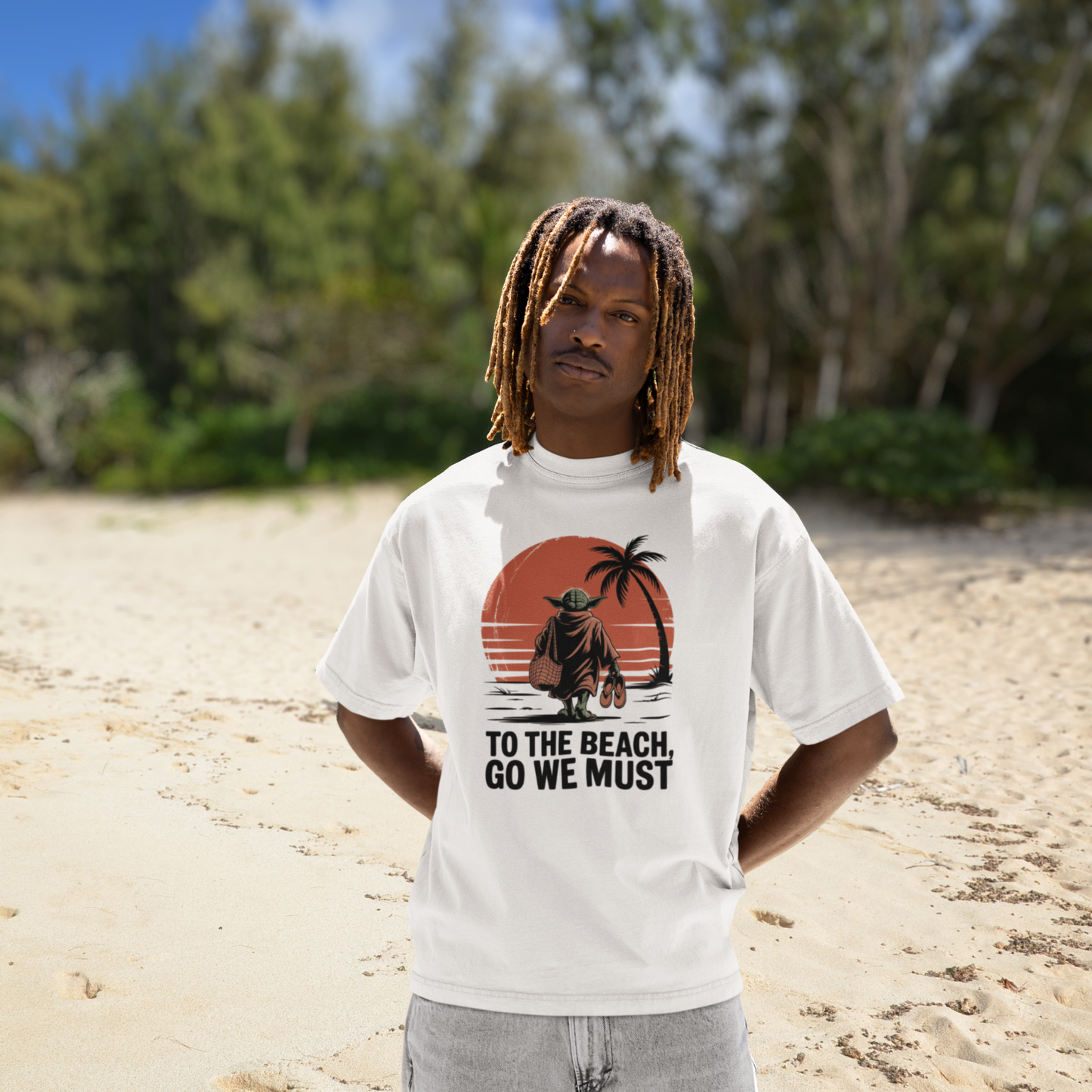 Beach go we Must Unisex Oversize Tee