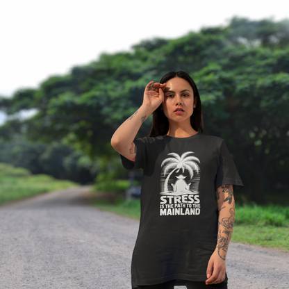 Path to the Mainland Unisex Oversize Tee