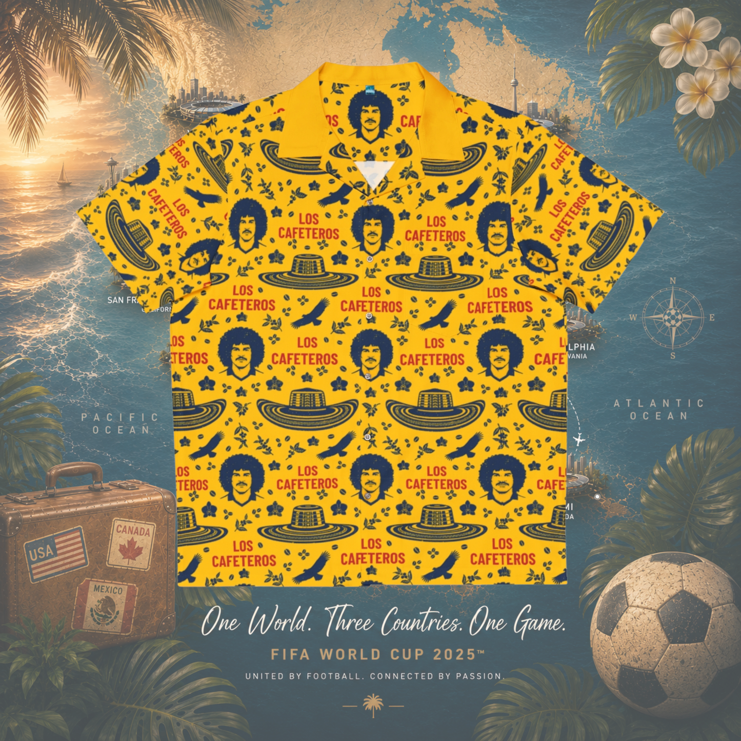 Hawaiian Worldcup Shirt Colombia