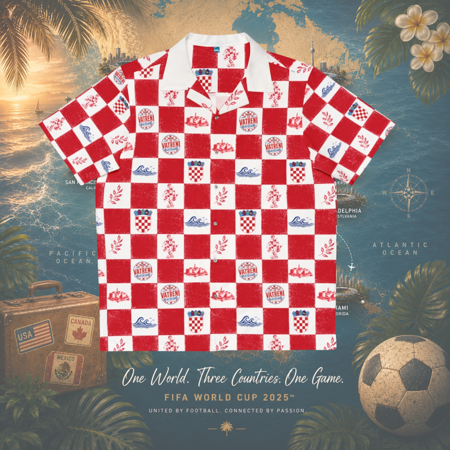 Hawaiian Worldcup Shirt Croatia