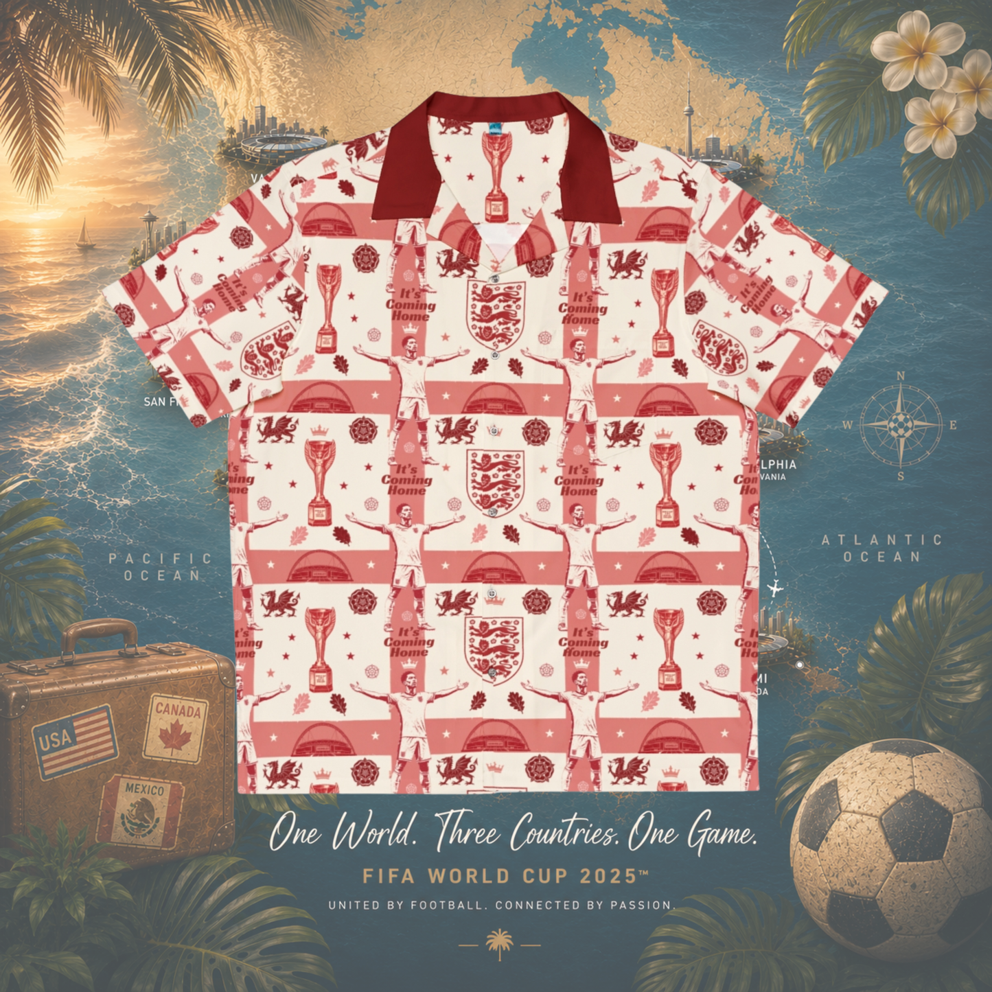 Hawaiian Worldcup Shirt England