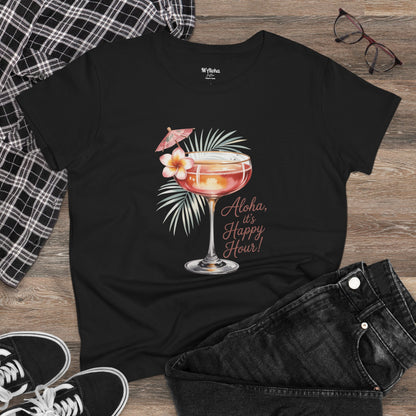 Aloha it's Happy Hour Women's Tee