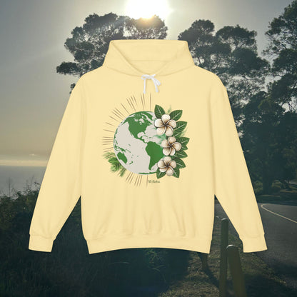 M'Aloha green Earth Lightweight Hooded Sweatshirt