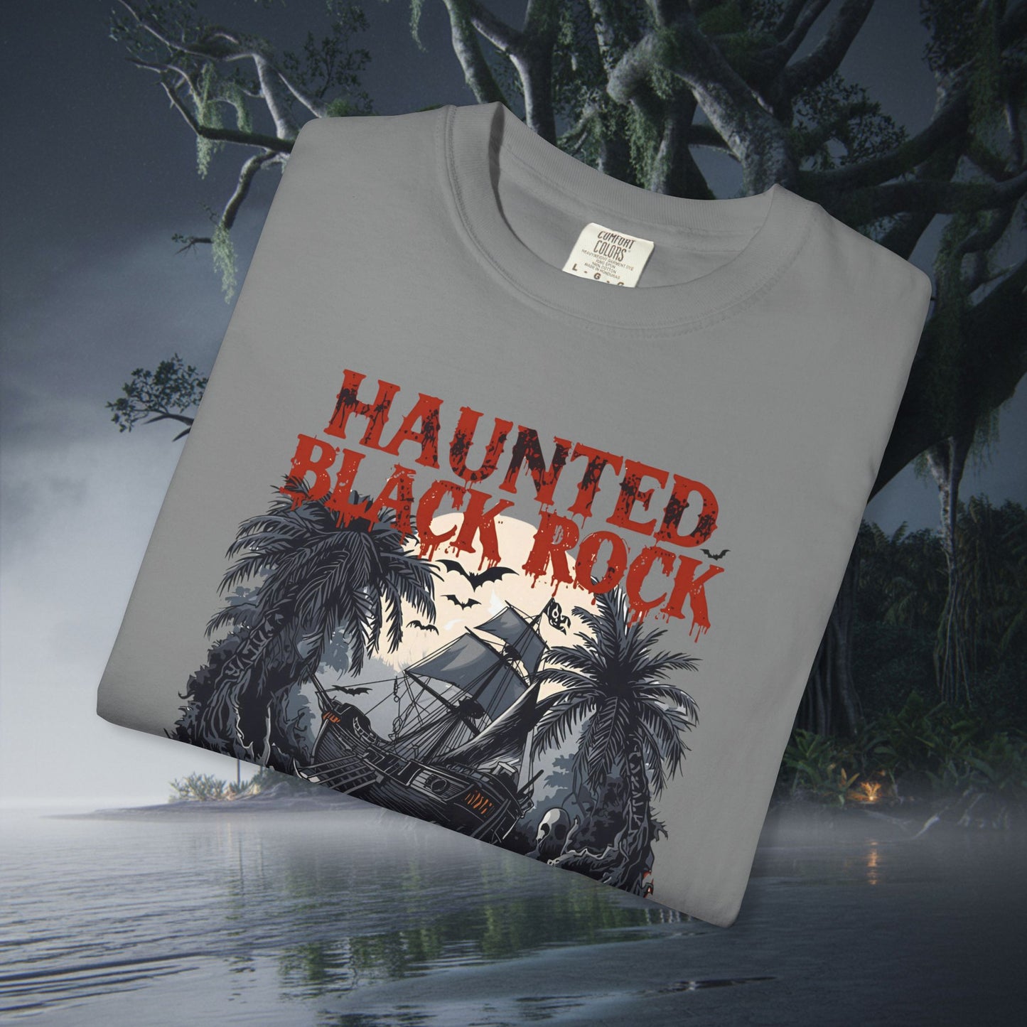 Haunted Black Rock Tee