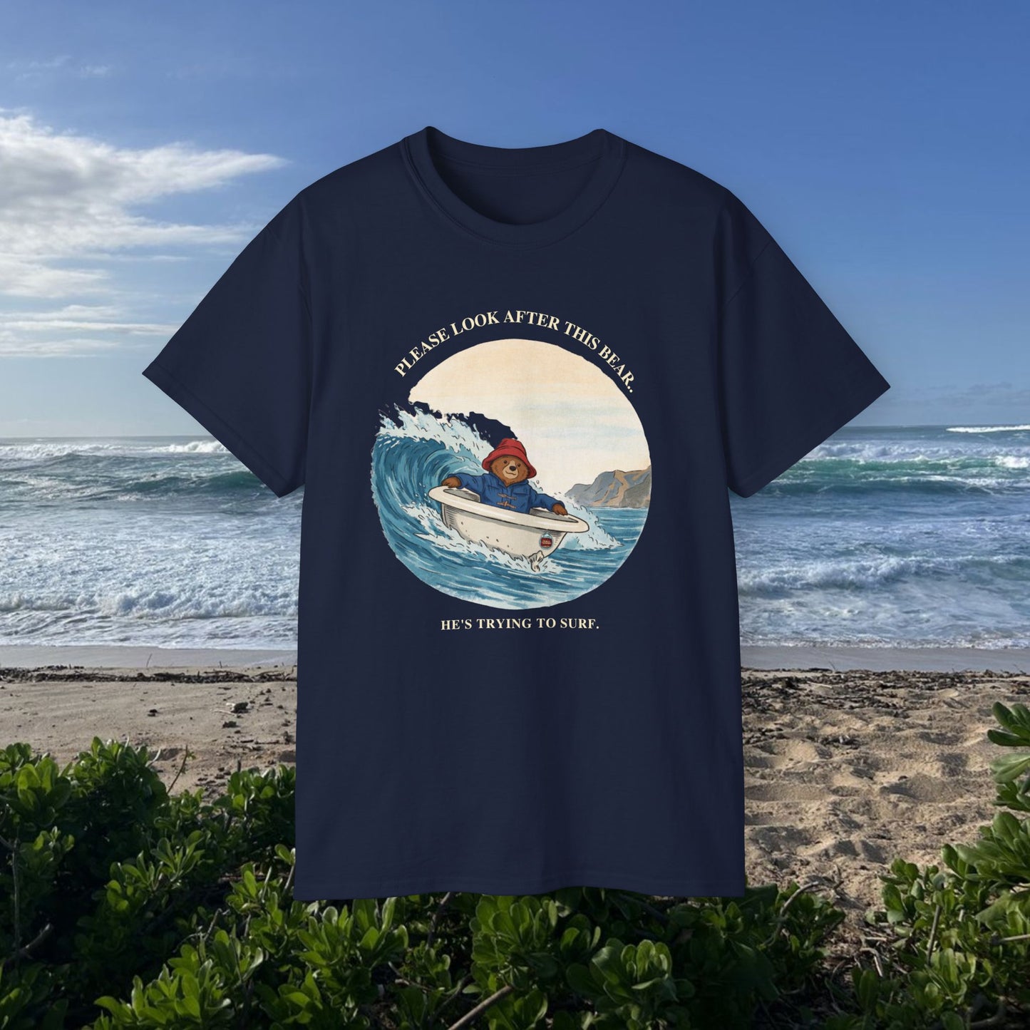 Trying to surf  - Unisex Tee