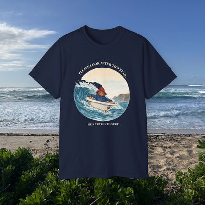 Trying to surf  - Unisex Tee