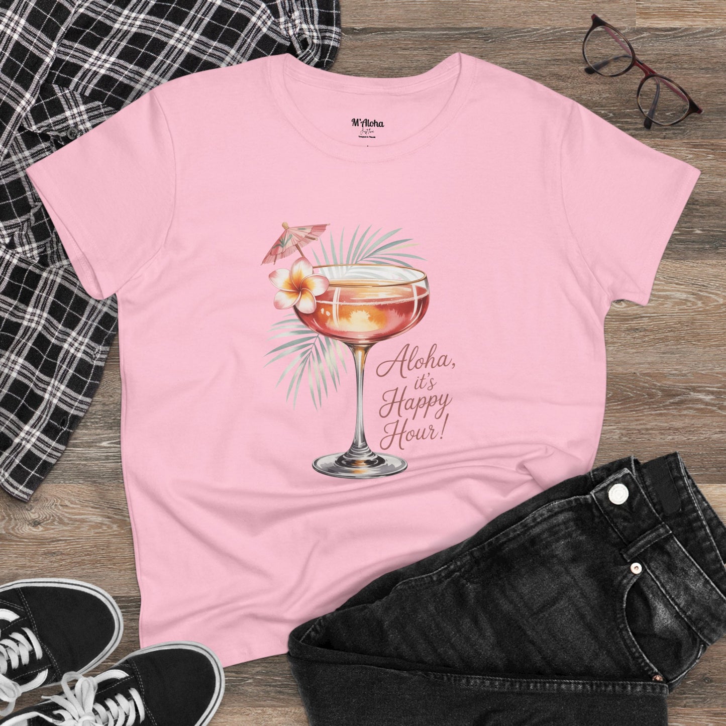 Aloha it's Happy Hour Women's Tee