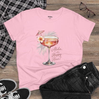 Aloha it's Happy Hour Women's Tee