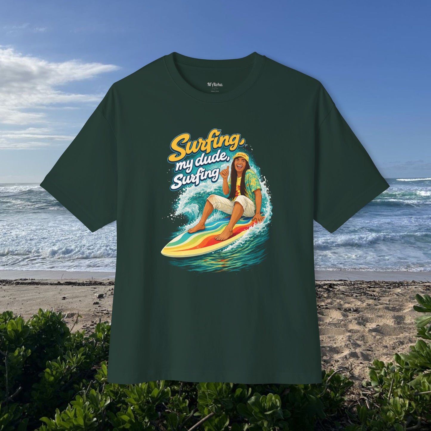 Surfing, my dude-  Unisex Oversize Tee
