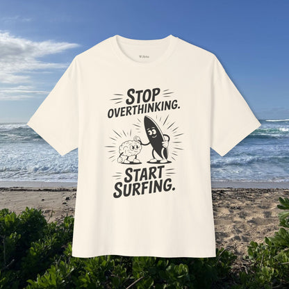 Stop Overtinking  -  Unisex Oversize Tee