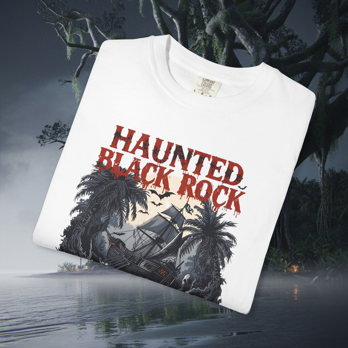 Haunted Black Rock Tee