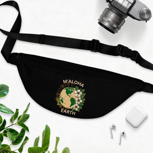 M'Aloha Earth - Black Fanny Pack