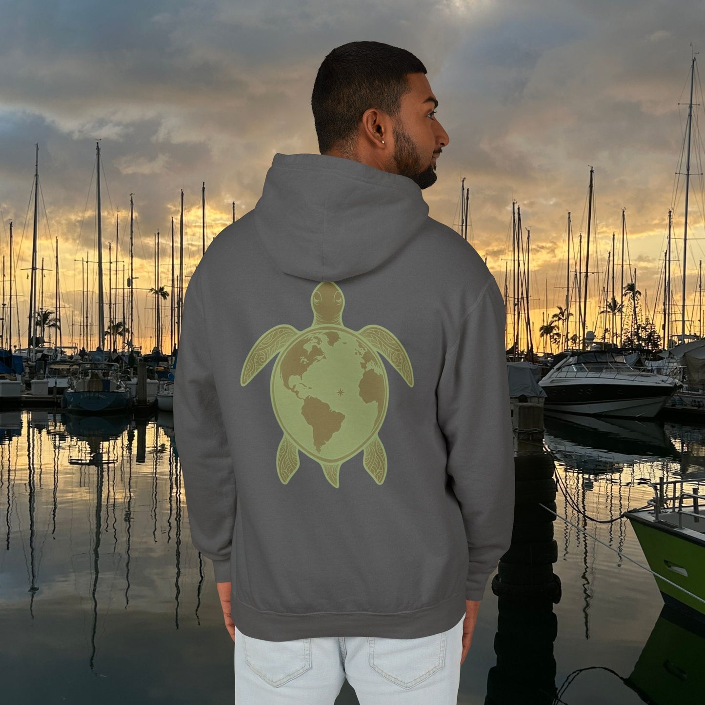 M'Aloha Earth - Turtle Men Hoodie
