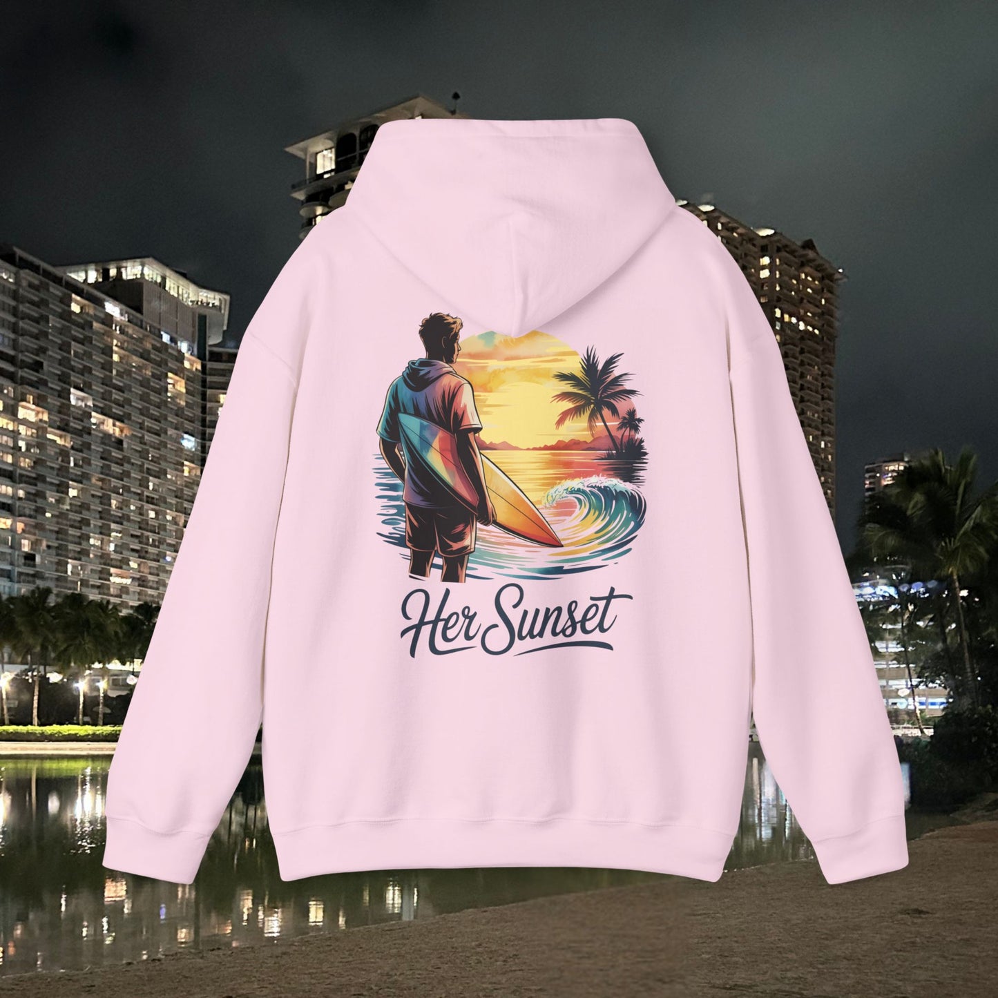 Her sunset men's Hoodie