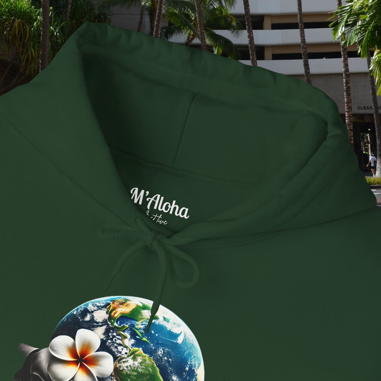 M'Aloha Earth - The World in your Hand Hoodie