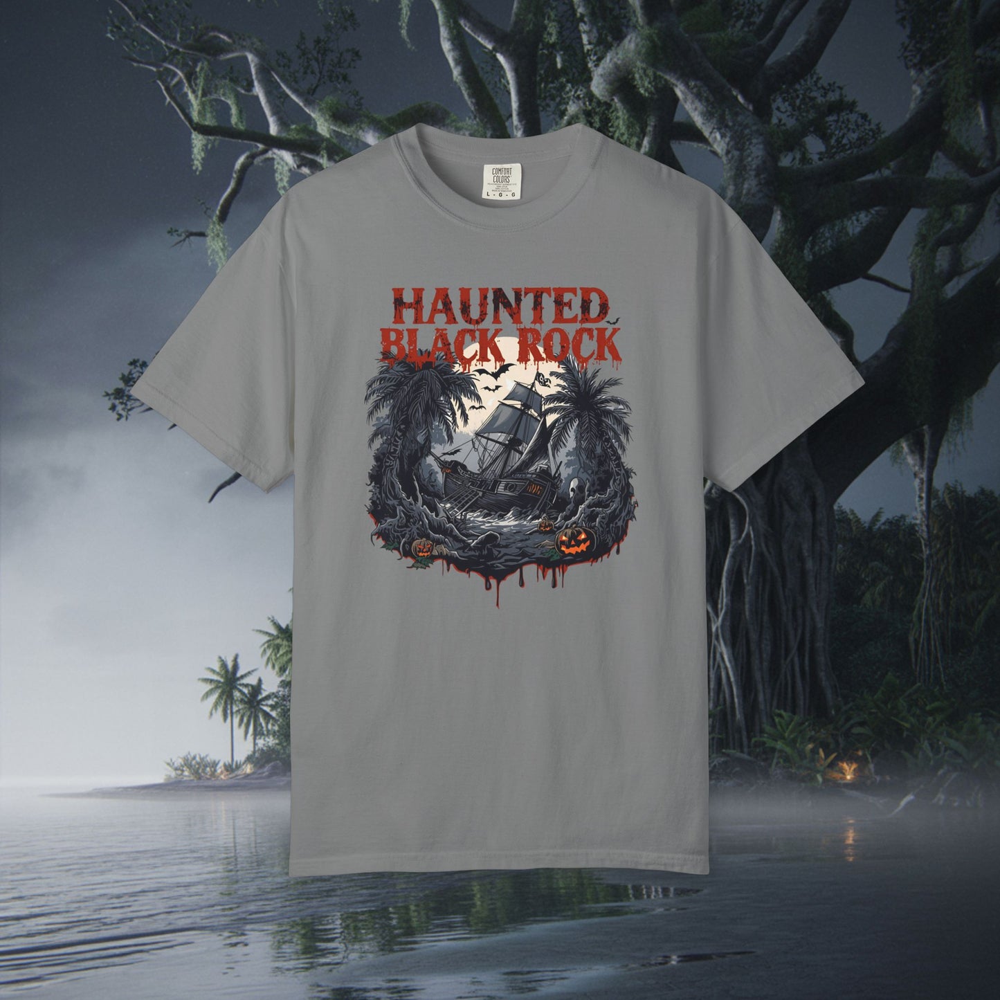 Haunted Black Rock Tee