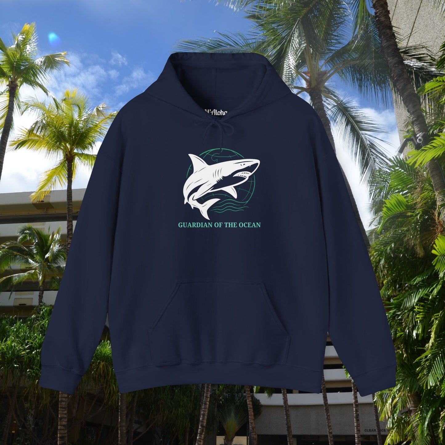 M'Aloha Earth - Shark Men's Hoodie