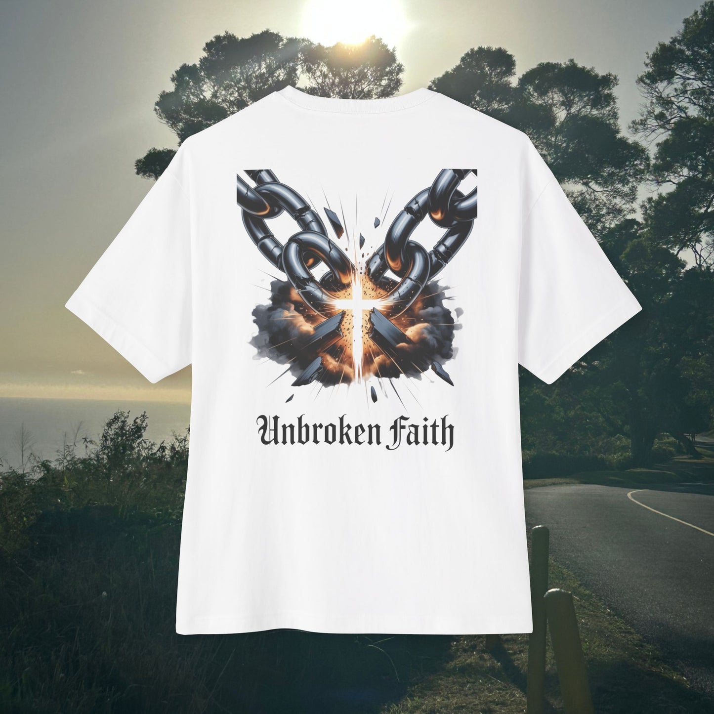 Unbroken Faith-  Unisex Oversize Tee