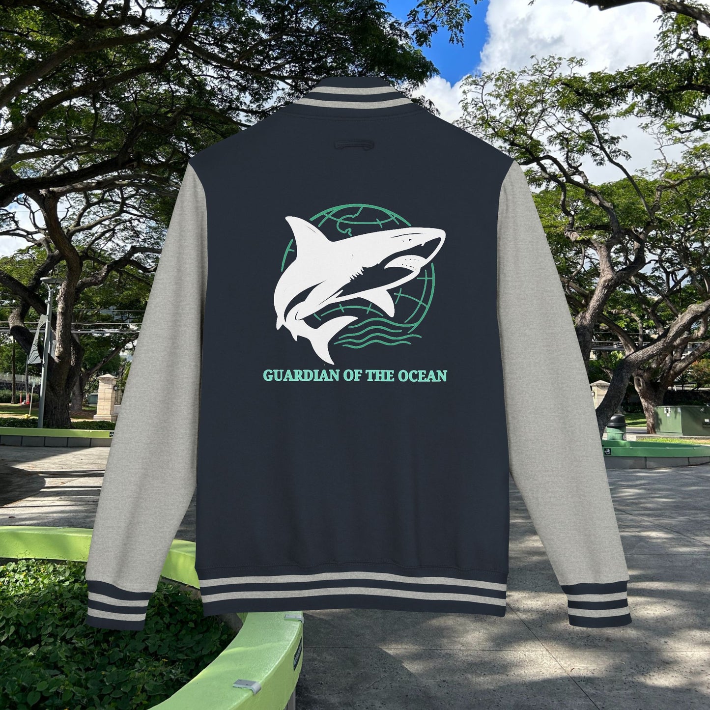 M'Aloha Shark Letterman Jacket