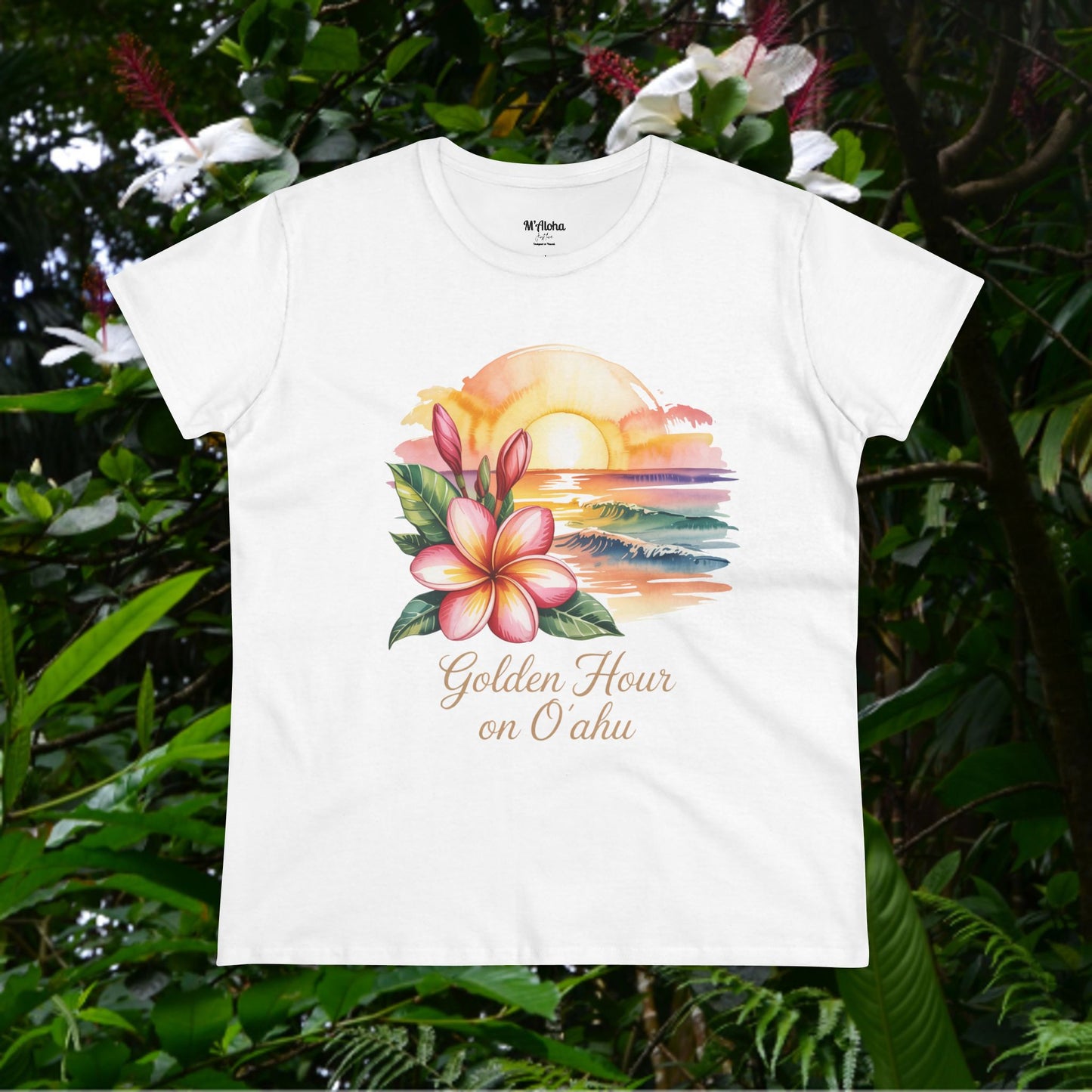 Golden Hour on O'ahu Women's Tee