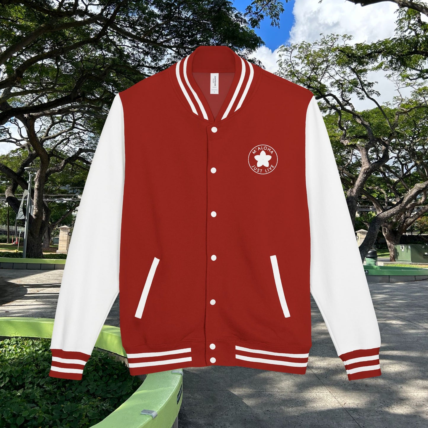 M'Aloha Shark Letterman Jacket