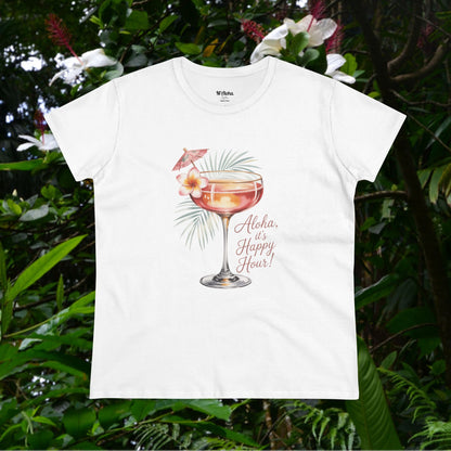 Aloha it's Happy Hour Women's Tee