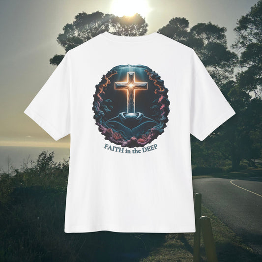 Faith in the Deept -  Unisex Oversize Tee