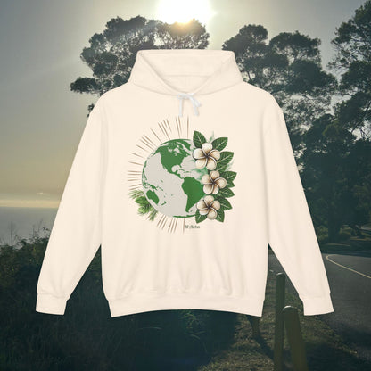 M'Aloha green Earth Lightweight Hooded Sweatshirt