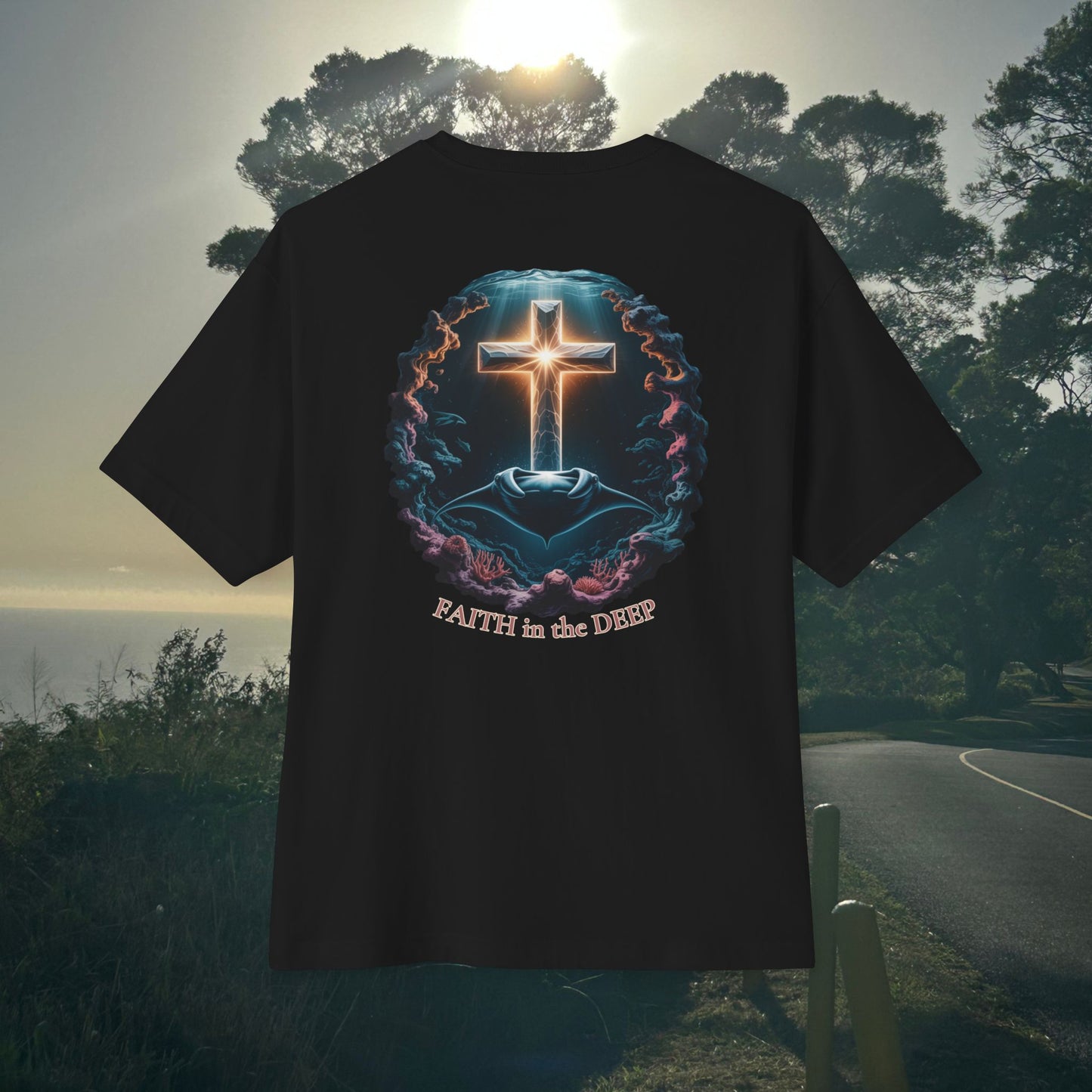 Faith in the Deept -  Unisex Oversize Tee