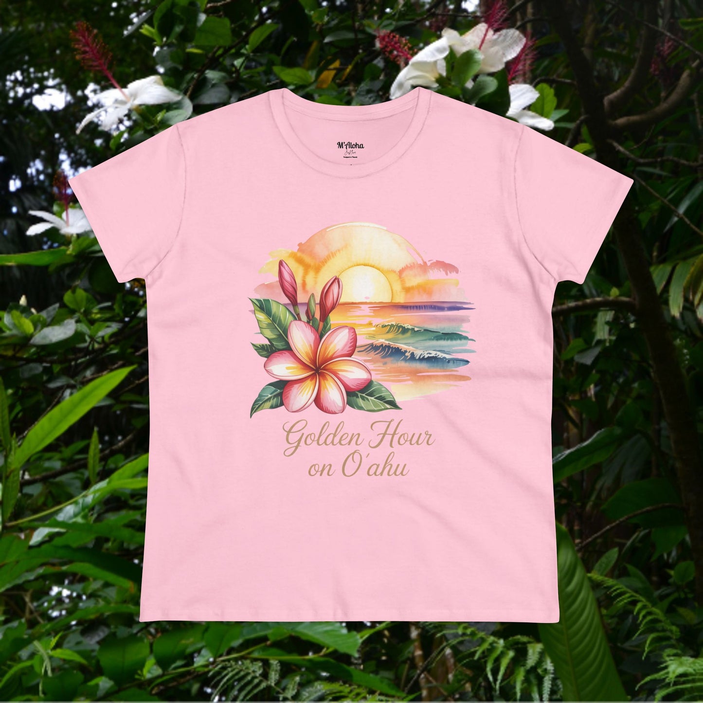 Golden Hour on O'ahu Women's Tee