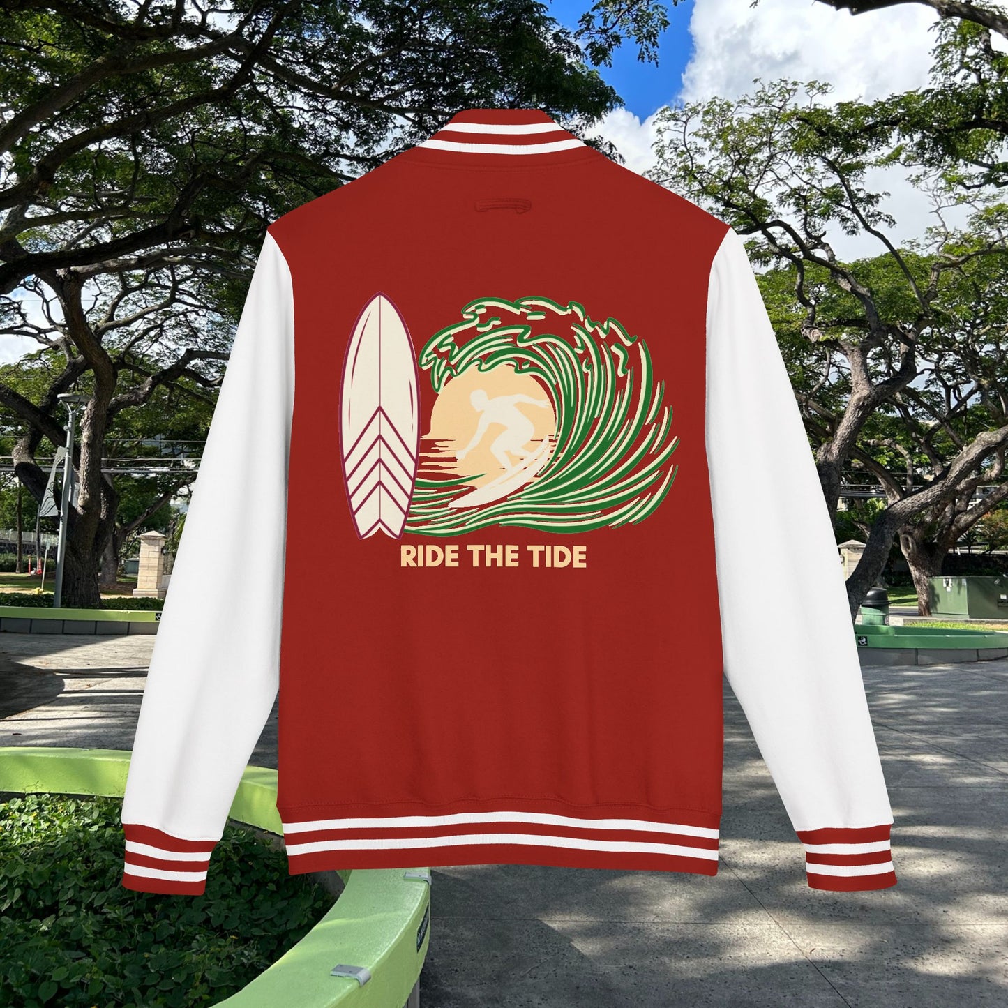 M'Aloha Surfer Letterman Jacket
