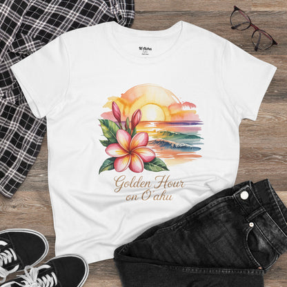 Golden Hour on O'ahu Women's Tee