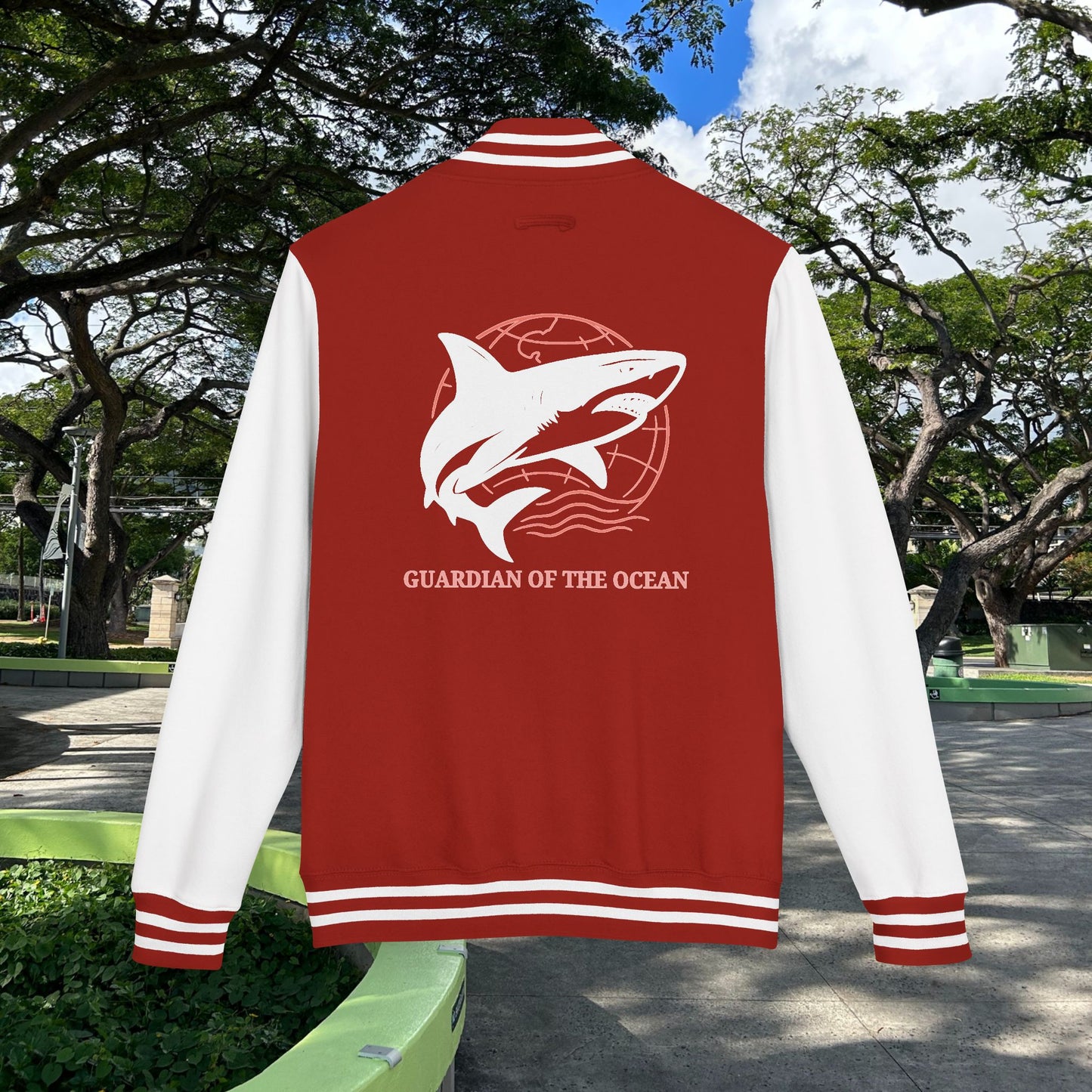 M'Aloha Shark Letterman Jacket