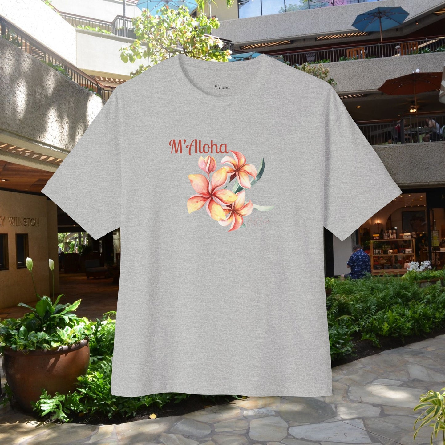 Cozy Flower Oversize Woman T-Shirt