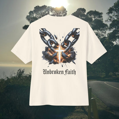 Unbroken Faith-  Unisex Oversize Tee