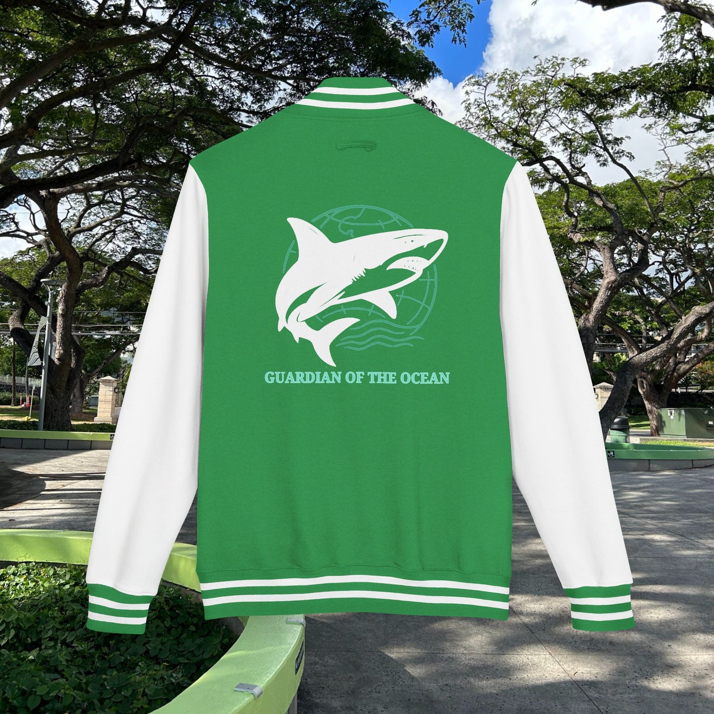 M'Aloha Shark Letterman Jacket