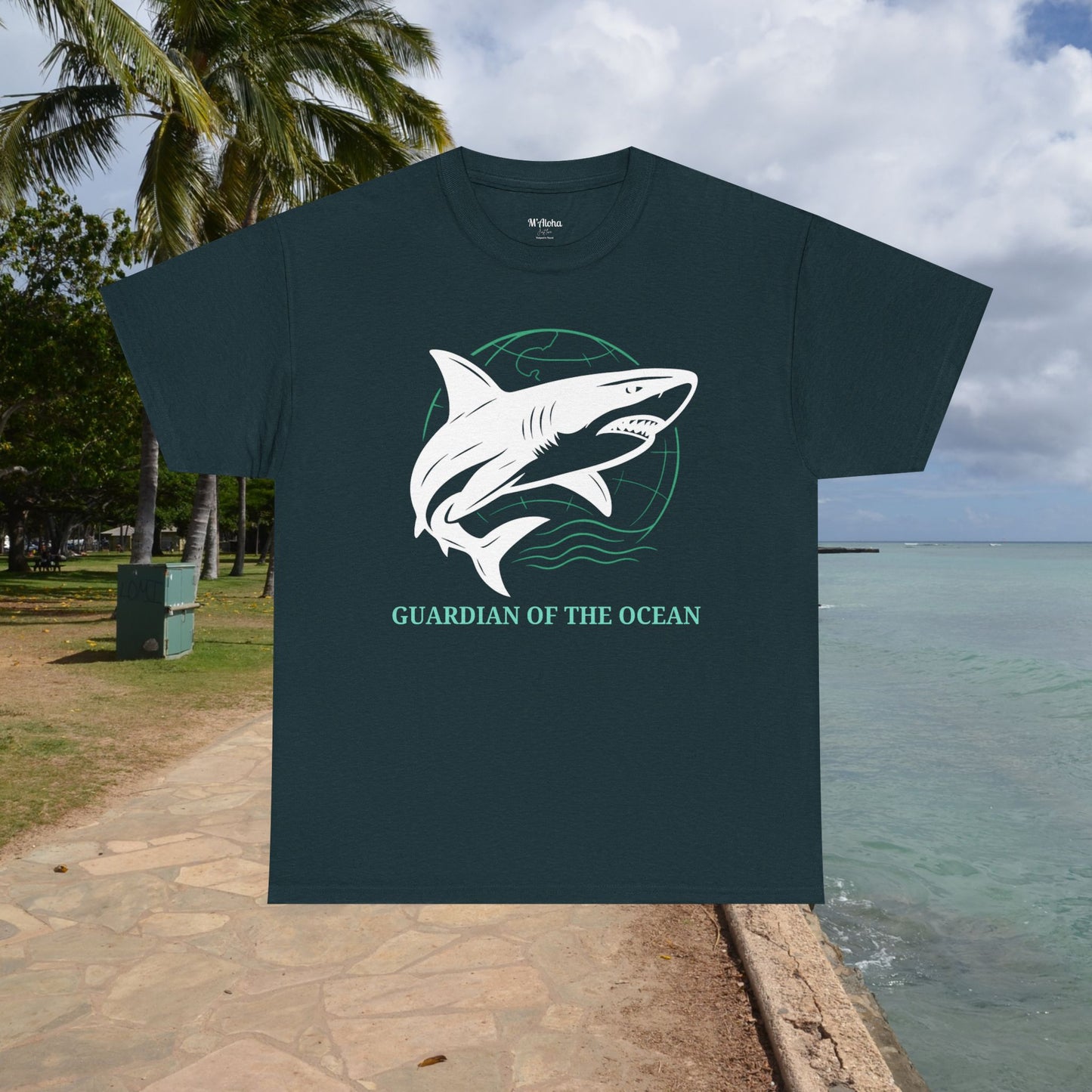 M'Aloha Earth - Shark Men's T-Shirt