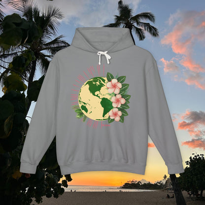 M'Aloha pink Earth Lightweight Hooded Sweatshirt