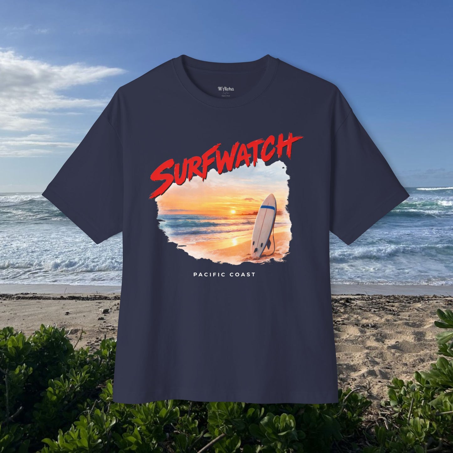 Surf watch Pacific Coast -  Unisex Oversize Tee