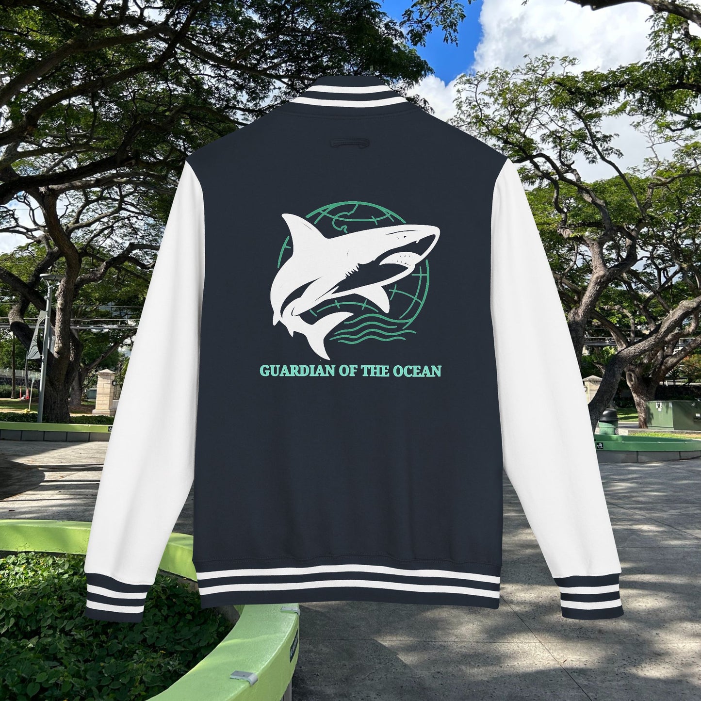 M'Aloha Shark Letterman Jacket