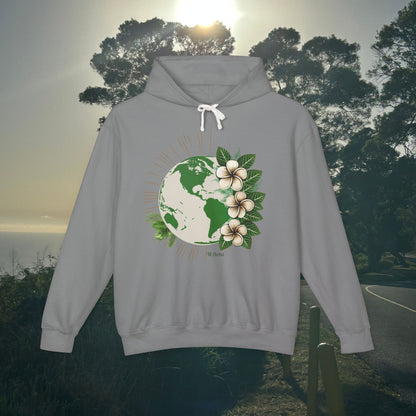 M'Aloha green Earth Lightweight Hooded Sweatshirt