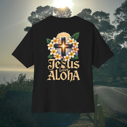 Jesus loves Aloha -  Unisex Oversize Tee