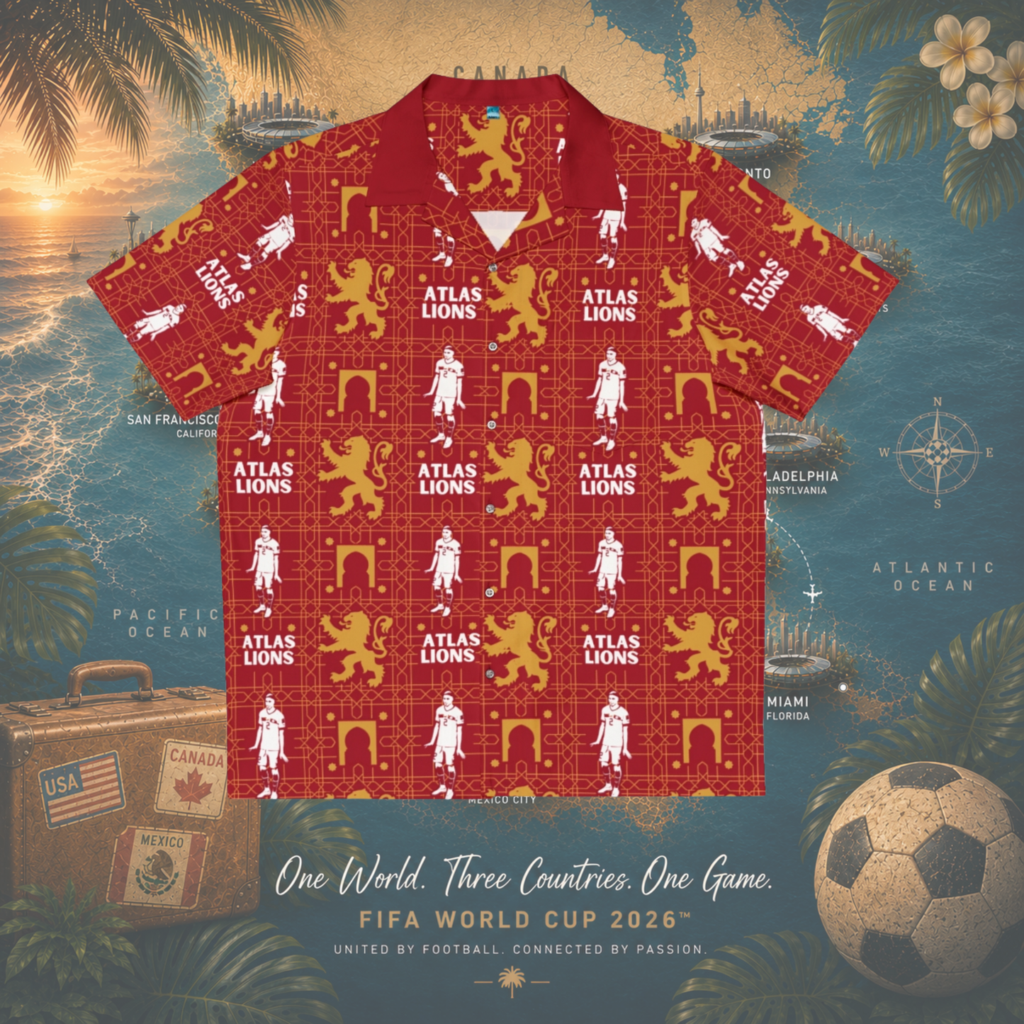 Hawaiian Worldcup Shirt Morocco