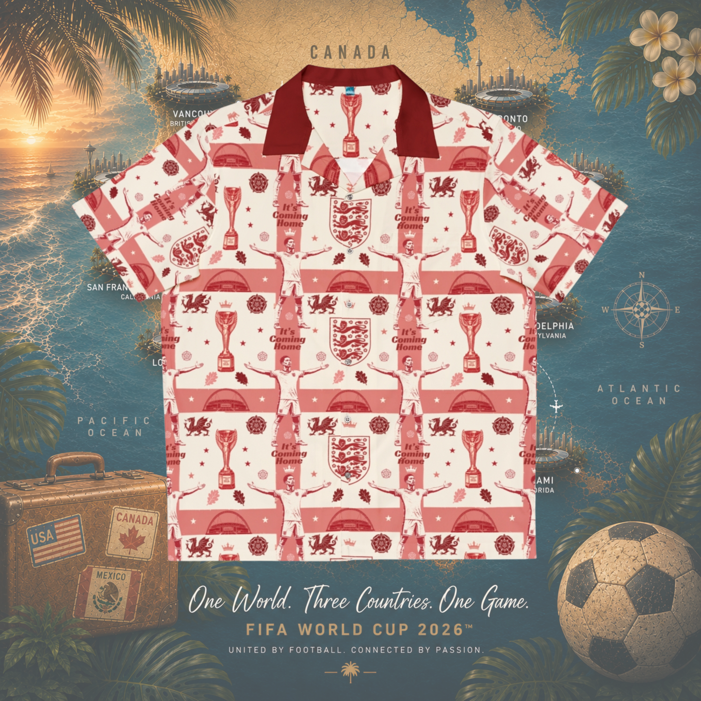 Hawaiian Worldcup Shirt England