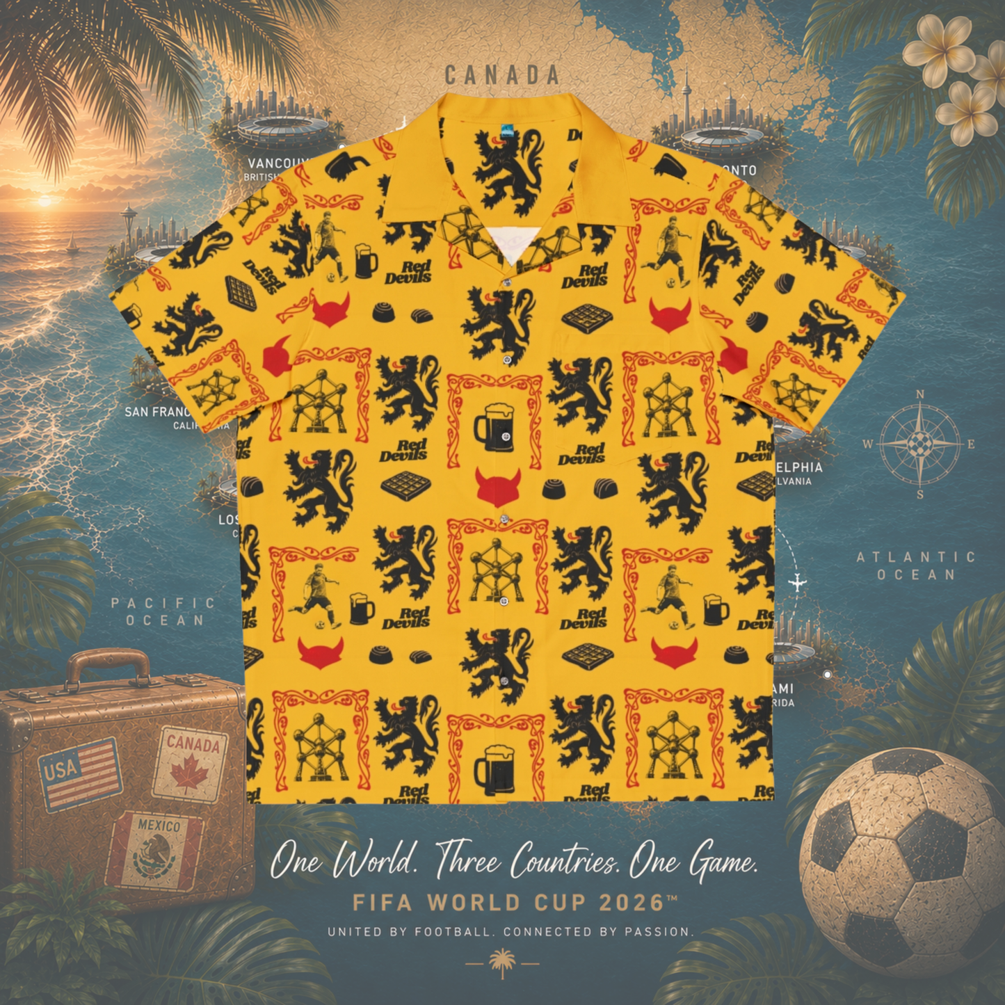 Hawaiian Worldcup Shirt Belgium