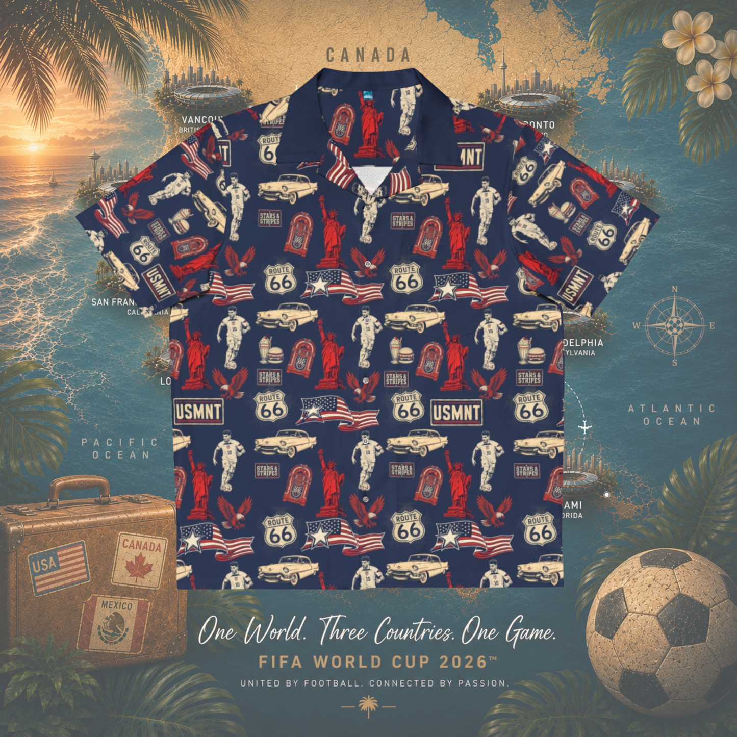 Hawaiian Worldcup Shirt USA