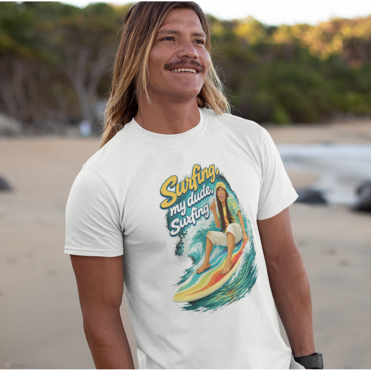 Surfing, my dude-  Unisex Oversize Tee