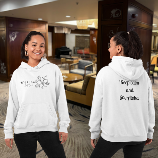 Keep Calm Plumeria - Woman Hoodie