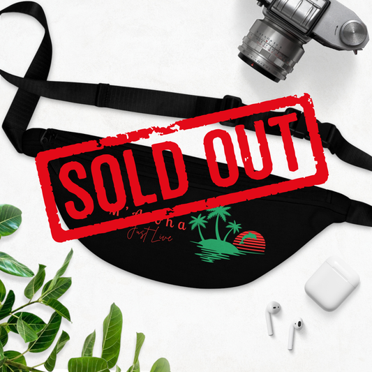 M'Aloha Sunset Black Fanny Pack